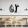 Wallity Deva Accesorio de Pared de Metal Negro